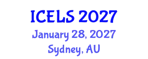 International Conference on Education and Learning Sciences (ICELS) January 28, 2027 - Sydney, Australia