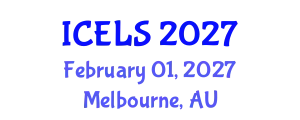 International Conference on Education and Learning Sciences (ICELS) February 01, 2027 - Melbourne, Australia