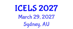 International Conference on Education and Learning Sciences (ICELS) March 29, 2027 - Sydney, Australia
