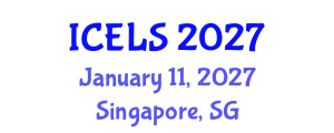 International Conference on Education and Learning Sciences (ICELS) January 11, 2027 - Singapore, Singapore