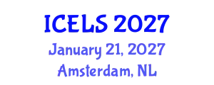 International Conference on Education and Learning Sciences (ICELS) January 21, 2027 - Amsterdam, Netherlands