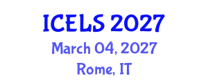 International Conference on Education and Learning Sciences (ICELS) March 04, 2027 - Rome, Italy