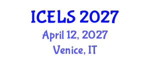 International Conference on Education and Learning Sciences (ICELS) April 12, 2027 - Venice, Italy