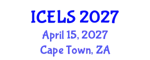 International Conference on Education and Learning Sciences (ICELS) April 15, 2027 - Cape Town, South Africa