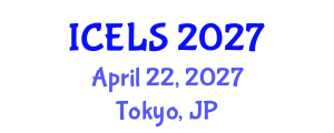 International Conference on Education and Learning Sciences (ICELS) April 22, 2027 - Tokyo, Japan
