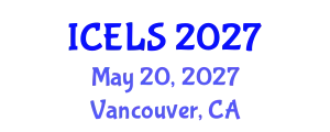 International Conference on Education and Learning Sciences (ICELS) May 20, 2027 - Vancouver, Canada
