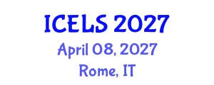 International Conference on Education and Learning Sciences (ICELS) April 08, 2027 - Rome, Italy