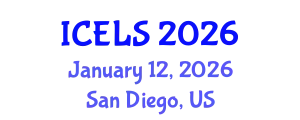 International Conference on Education and Learning Sciences (ICELS) January 12, 2026 - San Diego, United States