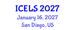 International Conference on Education and Learning Sciences (ICELS) January 16, 2027 - San Diego, United States