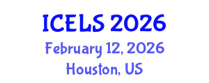 International Conference on Education and Learning Sciences (ICELS) February 12, 2026 - Houston, United States