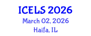 International Conference on Education and Learning Sciences (ICELS) March 02, 2026 - Haifa, Israel