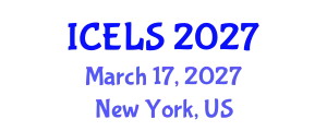 International Conference on Education and Learning Sciences (ICELS) March 17, 2027 - New York, United States