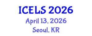 International Conference on Education and Learning Sciences (ICELS) April 13, 2026 - Seoul, Republic of Korea
