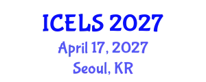 International Conference on Education and Learning Sciences (ICELS) April 17, 2027 - Seoul, Republic of Korea