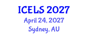 International Conference on Education and Learning Sciences (ICELS) April 24, 2027 - Sydney, Australia