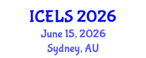 International Conference on Education and Learning Sciences (ICELS) June 15, 2026 - Sydney, Australia