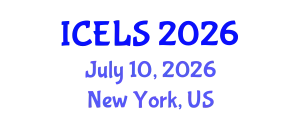 International Conference on Education and Learning Sciences (ICELS) July 10, 2026 - New York, United States