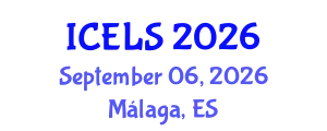 International Conference on Education and Learning Sciences (ICELS) September 06, 2026 - Málaga, Spain