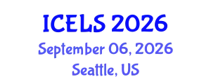 International Conference on Education and Learning Sciences (ICELS) September 06, 2026 - Seattle, United States