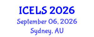 International Conference on Education and Learning Sciences (ICELS) September 06, 2026 - Sydney, Australia