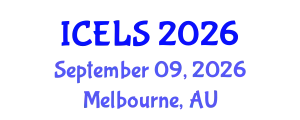 International Conference on Education and Learning Sciences (ICELS) September 09, 2026 - Melbourne, Australia