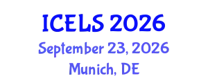 International Conference on Education and Learning Sciences (ICELS) September 23, 2026 - Munich, Germany