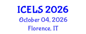 International Conference on Education and Learning Sciences (ICELS) October 04, 2026 - Florence, Italy