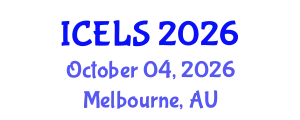 International Conference on Education and Learning Sciences (ICELS) October 04, 2026 - Melbourne, Australia