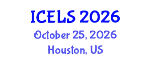 International Conference on Education and Learning Sciences (ICELS) October 25, 2026 - Houston, United States
