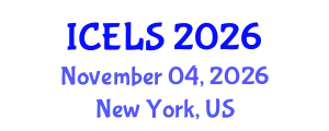 International Conference on Education and Learning Sciences (ICELS) November 04, 2026 - New York, United States