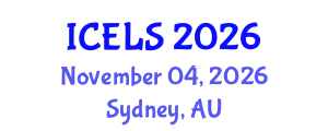 International Conference on Education and Learning Sciences (ICELS) November 04, 2026 - Sydney, Australia
