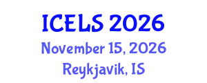 International Conference on Education and Learning Sciences (ICELS) November 15, 2026 - Reykjavik, Iceland