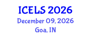 International Conference on Education and Learning Sciences (ICELS) December 09, 2026 - Goa, India
