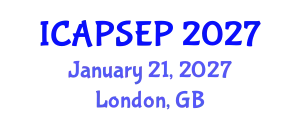 International Conference on Advanced Pedagogical Sciences and Educational Policies (ICAPSEP) January 21, 2027 - London, United Kingdom