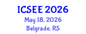 International Conference on Seismology and Earthquake Engineering (ICSEE) May 18, 2026 - Belgrade, Serbia