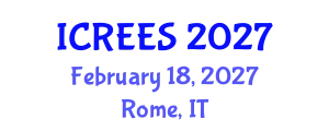 International Conference on Renewable Energy and Energy Systems (ICREES) February 18, 2027 - Rome, Italy