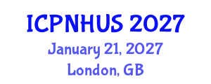 International Conference on Planning for Natural Hazards and Urban Strategies (ICPNHUS) January 21, 2027 - London, United Kingdom