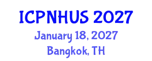 International Conference on Planning for Natural Hazards and Urban Strategies (ICPNHUS) January 18, 2027 - Bangkok, Thailand