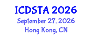 International Conference on Dynamical Systems:Theory and Applications (ICDSTA) September 27, 2026 - Hong Kong, China