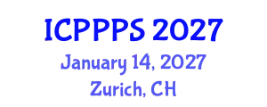 International Conference on Plant Physiology and Plant Science (ICPPPS) January 14, 2027 - Zurich, Switzerland