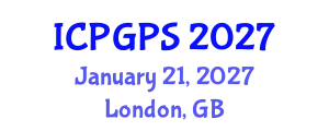 International Conference on Plant Genomics and Plant Sciences (ICPGPS) January 21, 2027 - London, United Kingdom
