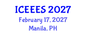 International Conference on Engineering, Environmental and Ecological Sciences (ICEEES) February 17, 2027 - Manila, Philippines