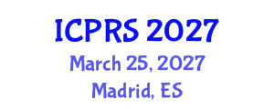 International Conference on Photogrammetry and Remote Sensing (ICPRS) March 25, 2027 - Madrid, Spain
