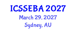 International Conference on Social Sciences, Economics, and Business Administration (ICSSEBA) March 29, 2027 - Sydney, Australia