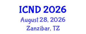 International Conference on Nutrition and Dietetics (ICND) August 28, 2026 - Zanzibar, Tanzania