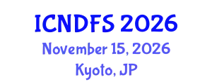 International Conference on Nutrition, Dietetics and Food Science (ICNDFS) November 15, 2026 - Kyoto, Japan