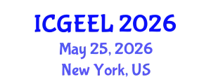 International Conference on General Education and Enhancing Learning (ICGEEL) May 25, 2026 - New York, United States