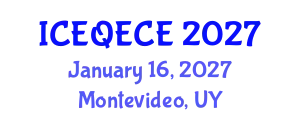 International Conference on Educational Quality and Early Childhood Education (ICEQECE) January 16, 2027 - Montevideo, Uruguay