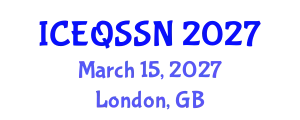 International Conference on Educational Quality and Students with Special Needs (ICEQSSN) March 15, 2027 - London, United Kingdom