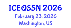 International Conference on Educational Quality and Students with Special Needs (ICEQSSN) February 23, 2026 - Washington, United States